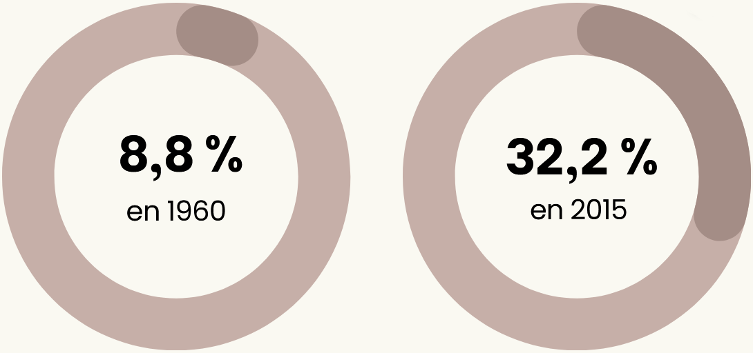 évolution des dépenses pour l'apparence physique