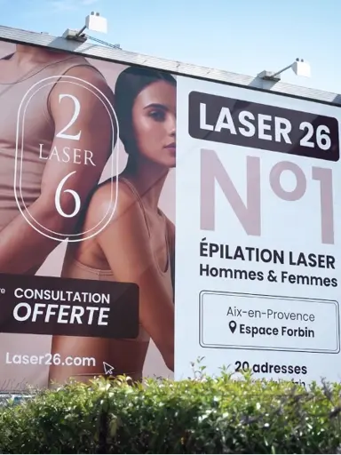 Affichage urbain - laser 26