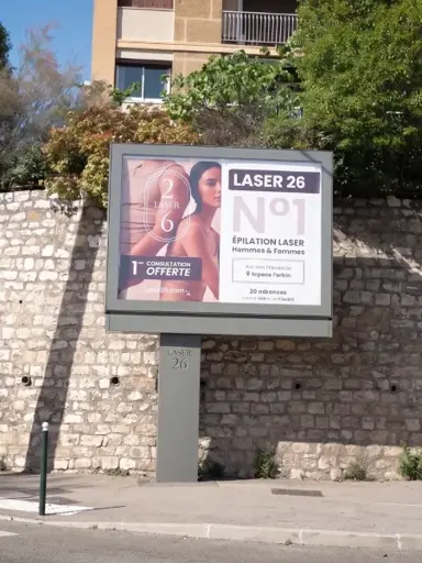 Affichage urbain - laser 26