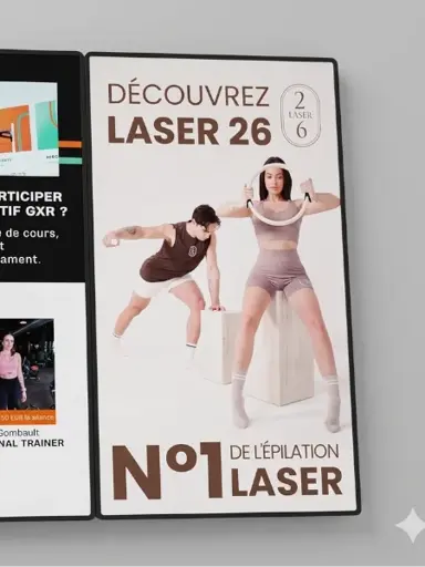 Publicité en cinéma - laser 26