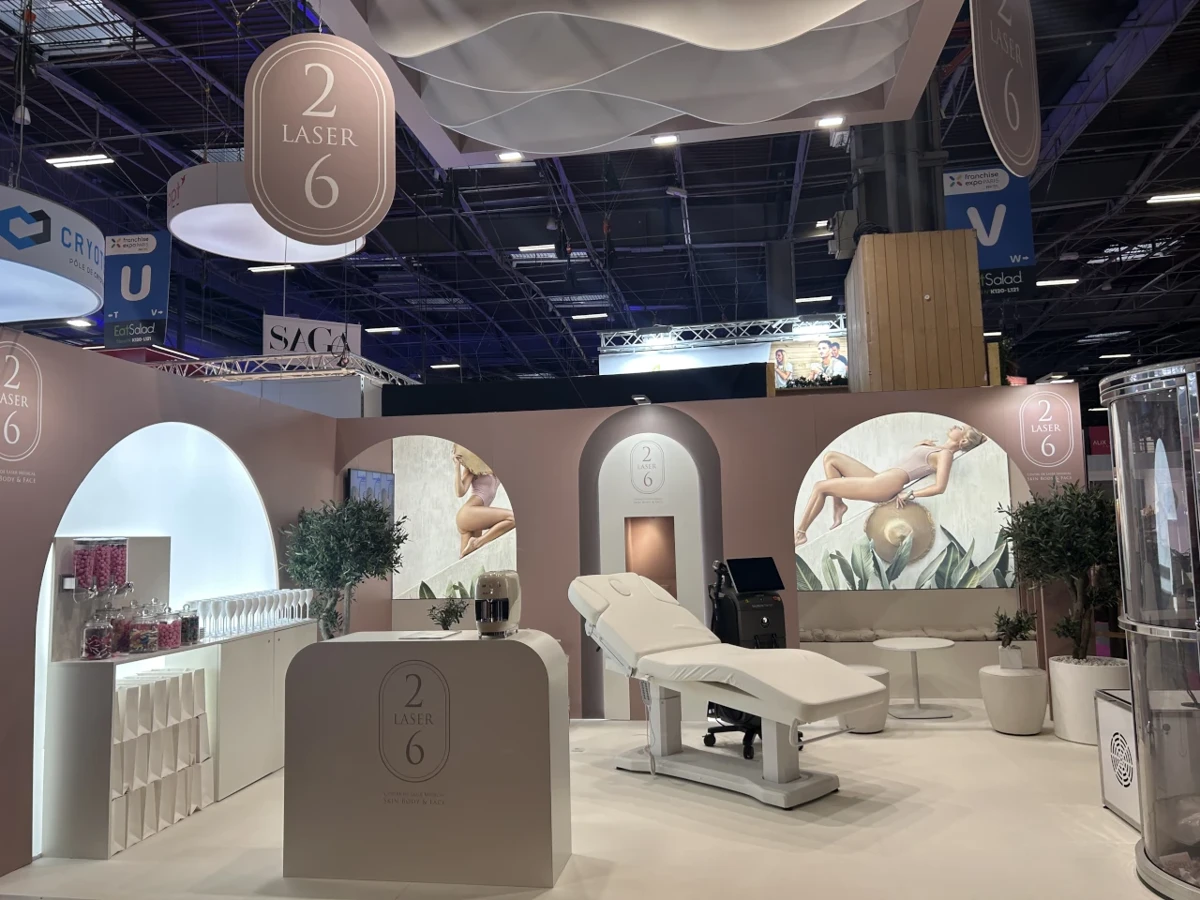 Stand Laser 26 au salon de la franchise 2025 à Paris