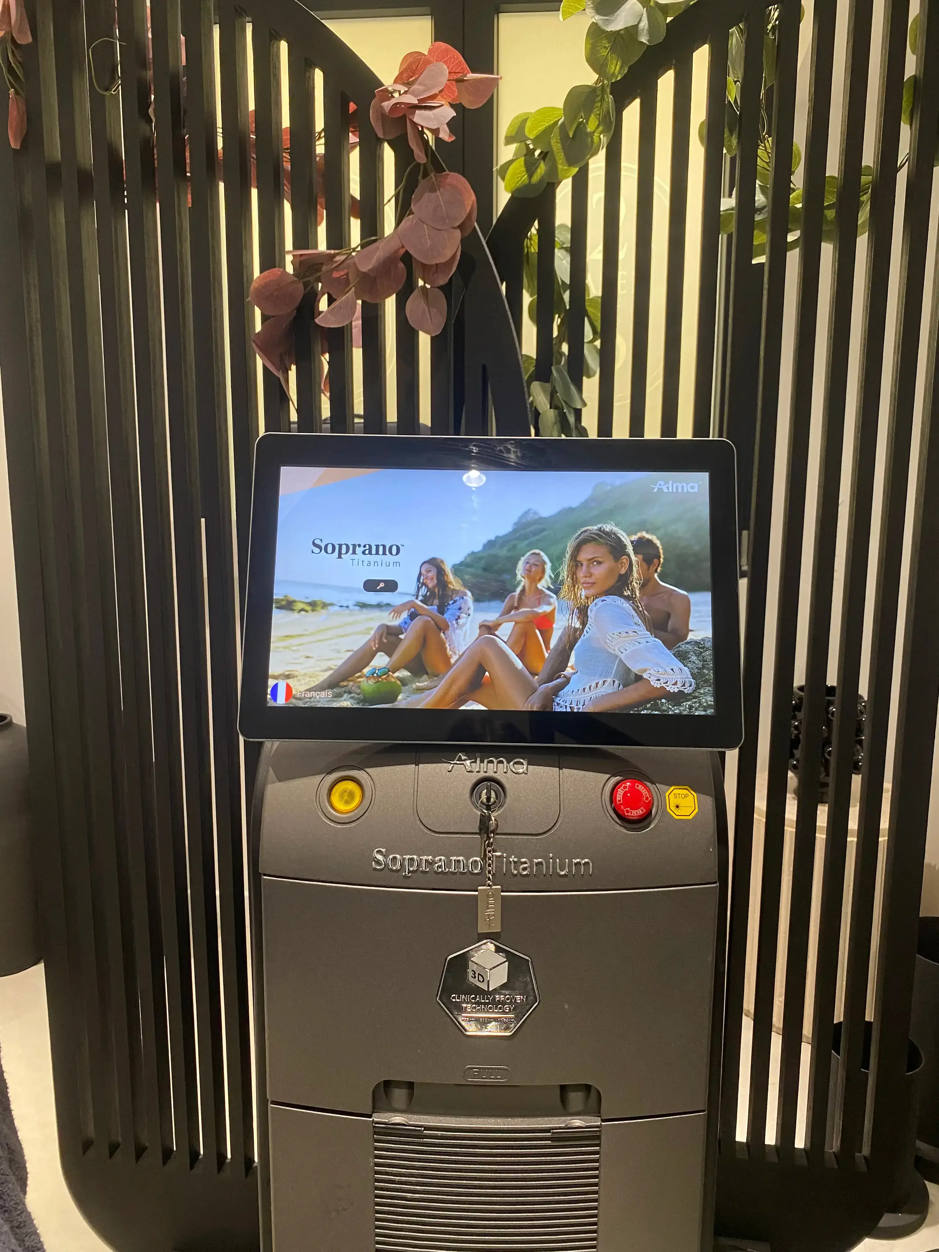 La machine pour le laser Soprano Titanium